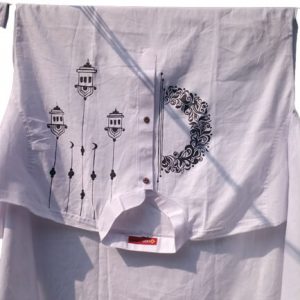 hand painted dress arong cotton panjabi (3)