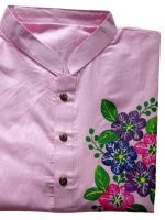 Aarong Cotton Hand Painted Panjabi by Hand Painted Dress