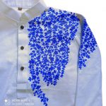 Aarong Cotton Hand Painted Panjabi by Hand Painted Dress