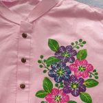 Aarong Cotton Hand Painted Panjabi by Hand Painted Dress