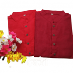 Aarong Cotton Solid color Panjabi single color by hand painted dress (21)