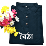 Aarong Cotton Solid color Panjabi single color by hand painted dress (23)