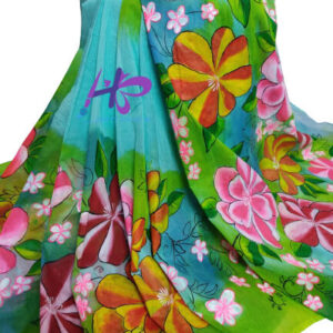 Hand Painted half Silk Sharee By Hand Painted Dress (18)